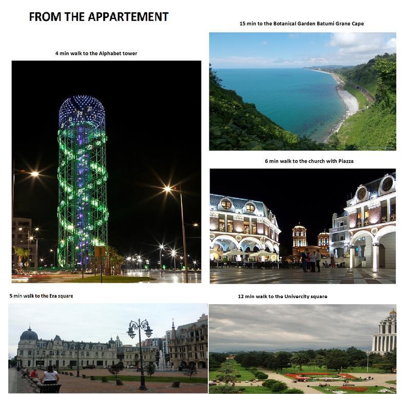 Apartament View Of The Tower Of Alphabet Batumi Zewnętrze zdjęcie
